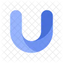 U Alphabet Letter Icon