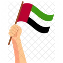 Uae Hand Holding Nation Symbol Icon