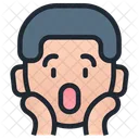 Garoto Emoji Uau Ícone