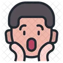 Garoto Emoji Uau Ícone