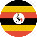 Uganda Flag World Icon