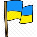 Ukrainian flag  아이콘