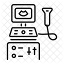 Ultrasound Monitor Ultrasound Machine Ultrasonography Display アイコン