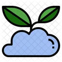 Umweltfreundlich Cloud Symbol