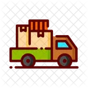 Umzug Lieferwagen LKW Symbol