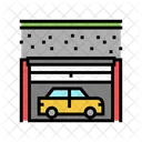 Underground Car Parking Car Building Icon