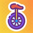 Unicycle Monocycle One Wheel Cycle Icon