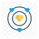 Heart Universe Planet Icon