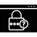 Unknown Password Unknown Lock Forgot Icon
