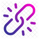 Unlink Hyperlink Chain Icon