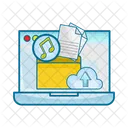 Upload Digital Technology Icon