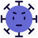 Upset Coronavirus Emoji Coronavirus Icon