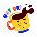 Upset Not Ok Teacup Icon