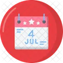 Us Independence Day Celebration Independence Day Icon