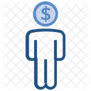 User Man Dollar Icon