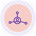 Users Network Line Icon Icon