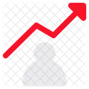 Usuario Crescimento Avanco Ícone