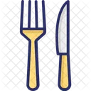 Tenedor Cuchillo Utensilio Icono