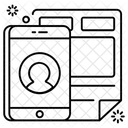 Ui Design Ux Mobile Layout Icône
