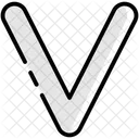 V Alphabet Letter Icon