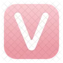 V Alphabet  Icon