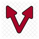 V Shape Arrow  Icon