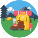 Vacation Camp Camping Icon