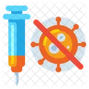 Vaccine Injection Syringe Icon