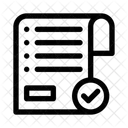Validation Validating Ticket Check List Icon