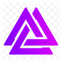 Valknut Forma Triangulos Ícone