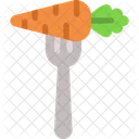 Vegan Eat Fork Icon