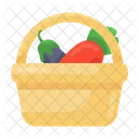 Vegetable Bucket Vegetable Basket Food Bucket Icon