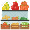 Vegetable Stall Food Stall Street Stall Icon