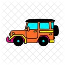 Ilustracao Vibrante De Carro Offroad Off Roader Veiculo 4 X 4 Ícone