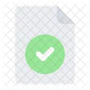 Verified Document Approved Icon