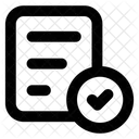 Checked Report Checked Document Verified Report Icon