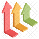 Vertical Arrows Chart  Icon