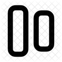 Vertical Center Align  Icon