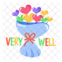 Very Well Hearts Bouquet Appreciation Icon