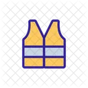 Vest Waistcoat Construction Icon