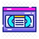 Vhs Video Tape Icon