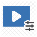 Video Adjustment Video Setting Video Icon