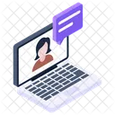 Video Chat Chat De Internet Comunicacion En Linea Icon