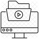 Video Folder Movie Folder Movie Collection Icon