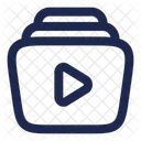 Video Library Video Files Video Collection Icon