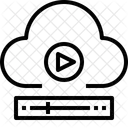 Video Player Cloud Icon