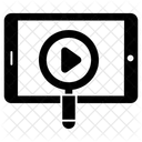 Video Searching Video Analysis Mobile App Icon
