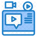 Video Tutorial Video Blog Video Record Icon