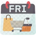 Viernes Compras Liquidacion Icono