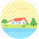 Village Farmhouse Rural Icon